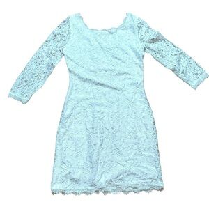 DIANE VON FURSTENBERG Zarita Lace White Mini Dress Size 6